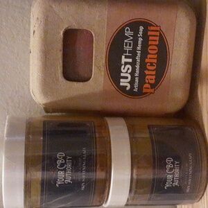 3pc set Hemp skin glaze and hemp soap.